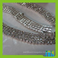 Chaîne de cristaux strass bijoux multi rangs chaîne de cristaux de coupe
